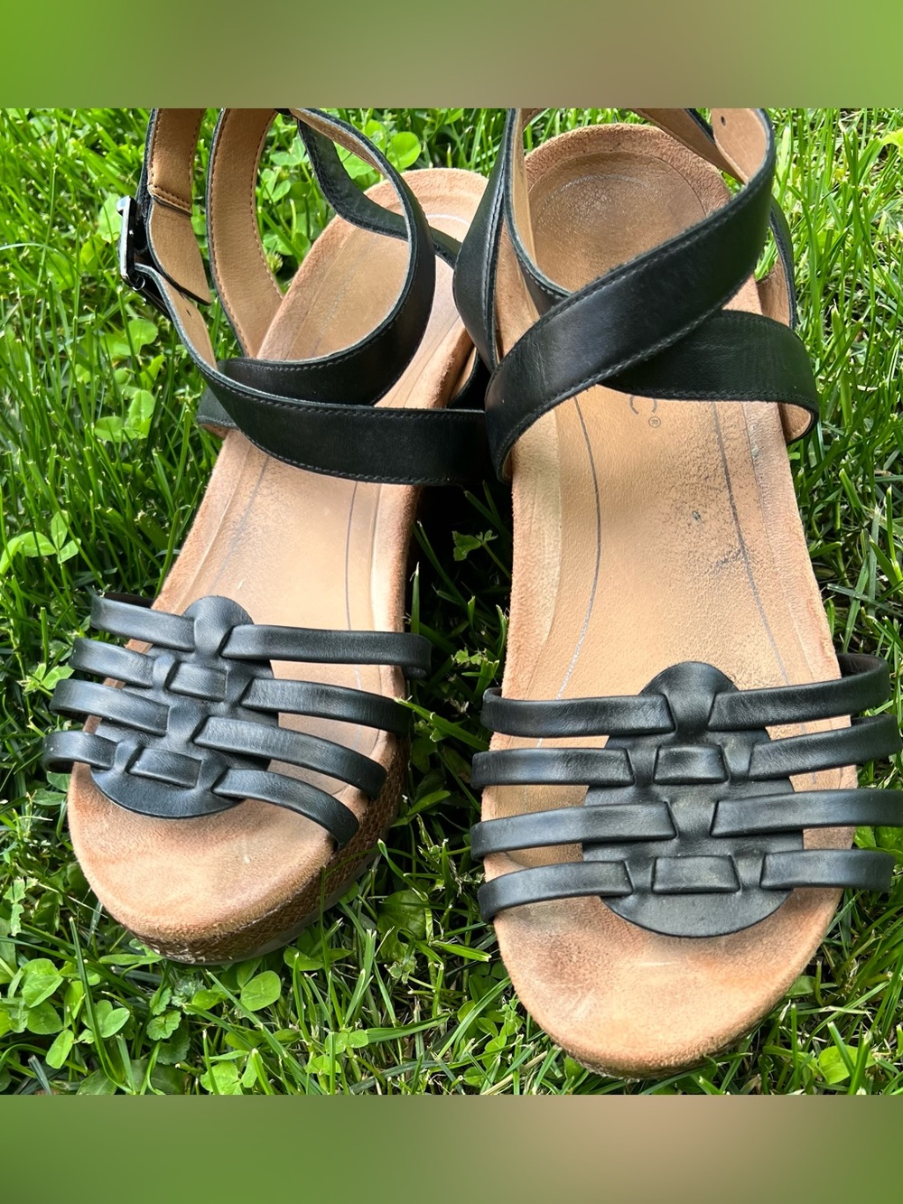 Vionic Clarisa Raffia Black Wedge Sandals Women's Size US 9.5 - Picture 4 of 15